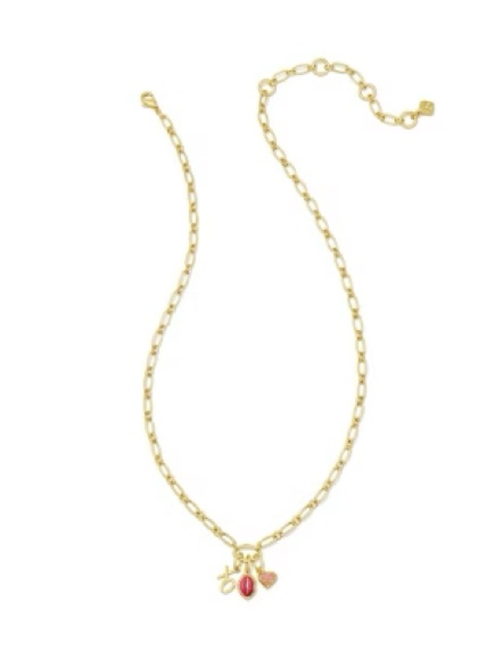 Kendra Scott Henley Charm Necklace - Gold/Pink Mix